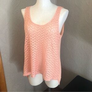 Daytrip tank lace sheer coverup peach xl great condition